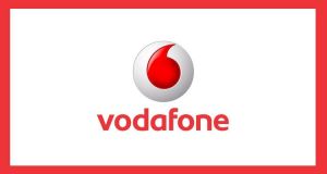 لوگو مخابرات شرکت Vodafone در انگلستان